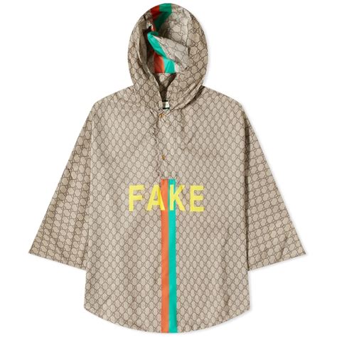 gucci poncho replica|how to identify gucci caps.